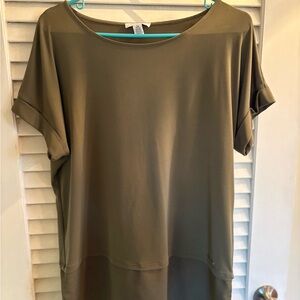 Calvin Klein Khaki Short Sleeve Top